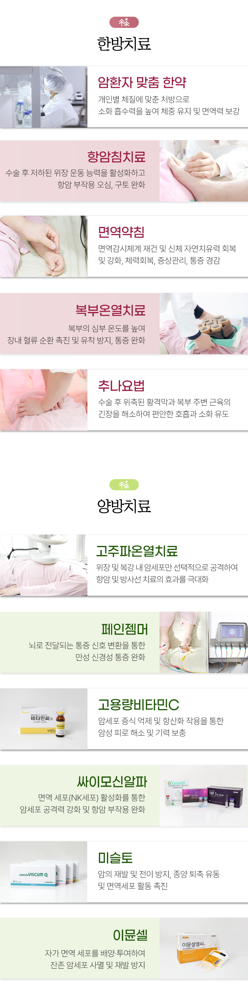 위암 입원 케어 안내 1